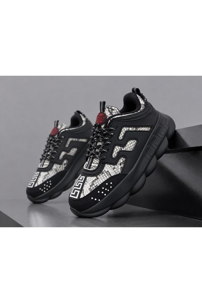 dehaine Adidași unisex ROYAL VIBE, sneakers casual cu imprimeu ornamental și ...