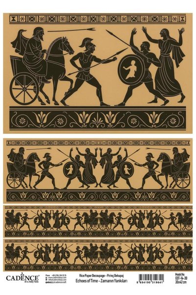 Cadence Pirinç Dekopaj Zamanın Yankıları 14 Antik Mısır 30x42cm