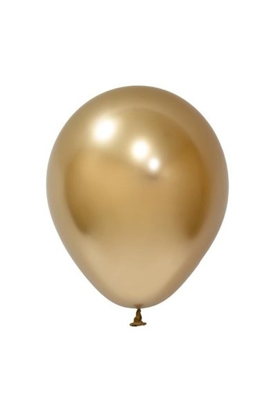 OEM Set 12 Baloane, din Latex Chrome, 25 cm, auriu, decor pentru petreceri și...