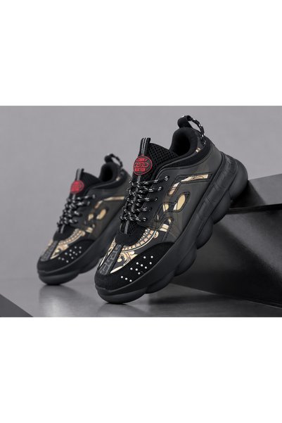 dehaine Adidași unisex ROYAL VIBE, sneakers casual cu imprimeu ornamental și ...