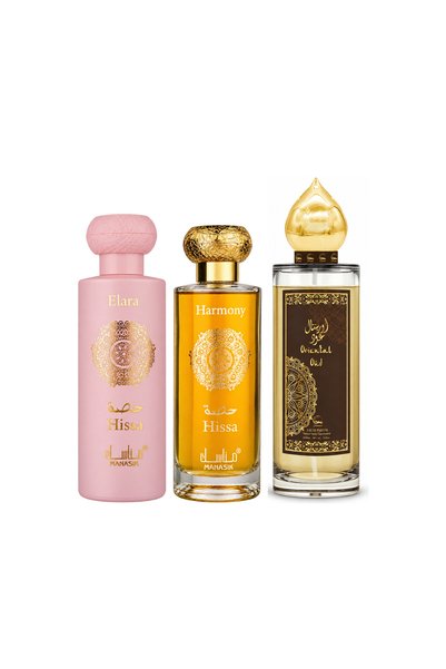 MANASIK Set 3 parfumuri Manasik, Hissa Elara + Hissa Harmony + Oriental Oud, ...