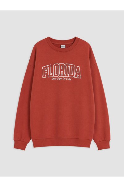 LC Waikiki LCW Kids Orange-Printed Boys' Thick Sweatshirt, Featuring the ALIT...