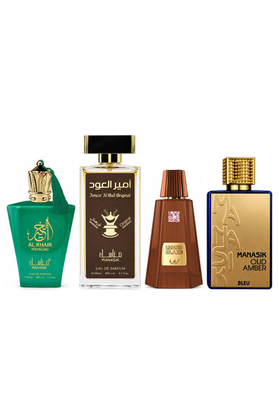 MANASIK Set 4 parfumuri Manasik, Al Baraka Pistachio + Ameer al Oud Original ...