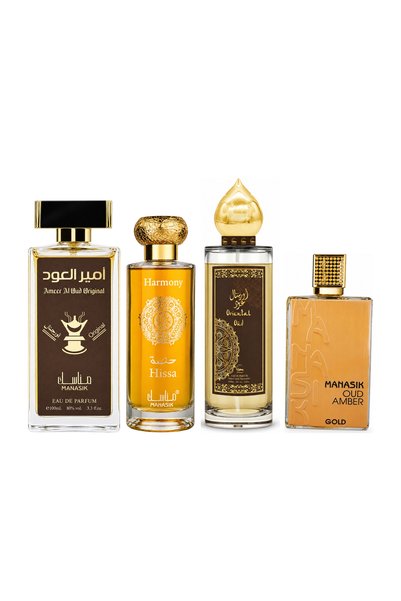MANASIK Set 4 Manasik, Ameer al Oud Original + Hissa Harmony + Oriental Oud +...