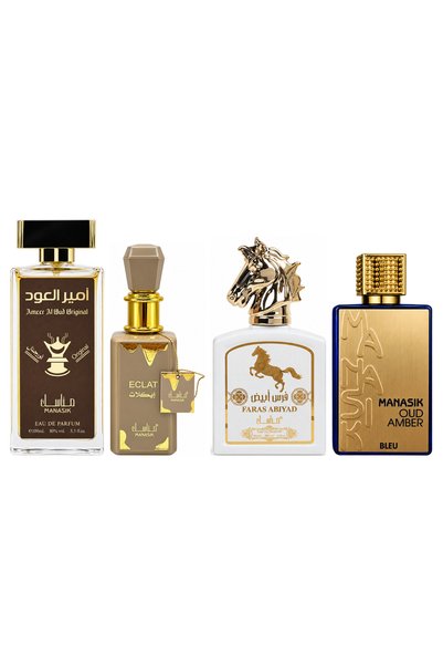 MANASIK Set 4 parfumuri Manasik, Ameer al Oud Original + Eclat + Faras Abiyad...