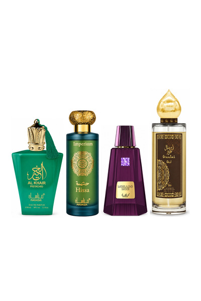 MANASIK Set 4 Manasik, Al Baraka Pistachio + Hissa Imperium + Morado Luxe + O...