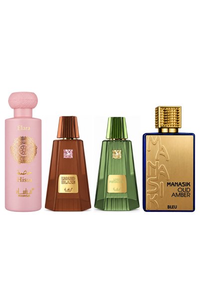MANASIK Set 4 parfumuri Manasik, Hissa Elara + Liquid Blaze + Lush Pistachio ...