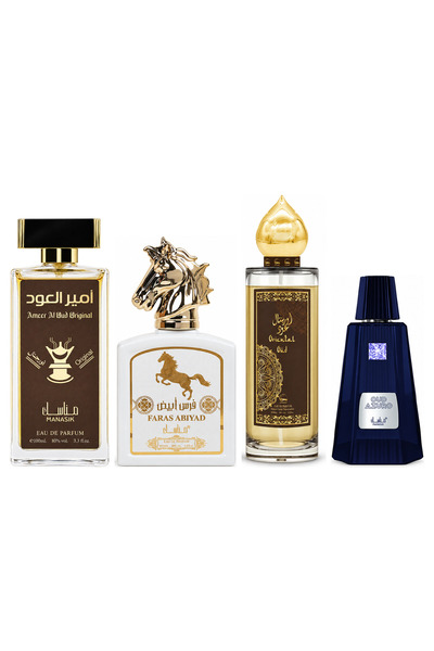 MANASIK Set 4 parfumuri Manasik, Ameer al Oud Original + Faras Abiyad + Orien...