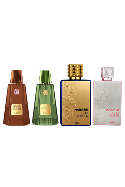MANASIK Set 4 parfumuri Manasik, Liquid Blaze + Lush Pistachio + Oud Amber Bl...