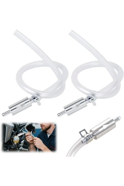 KASTWAVE 2 Set Brake Bleeder Hose Kit with One-Way Check Valve, Upgraded Univ...