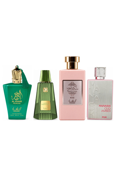MANASIK Set 4 parfumuri Manasik, Al Baraka Pistachio + Lush Pistachio + 2 par...