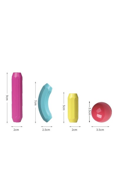 OEM Set magnetic de construcție, 36 de piese, forme geometrice, multicolor