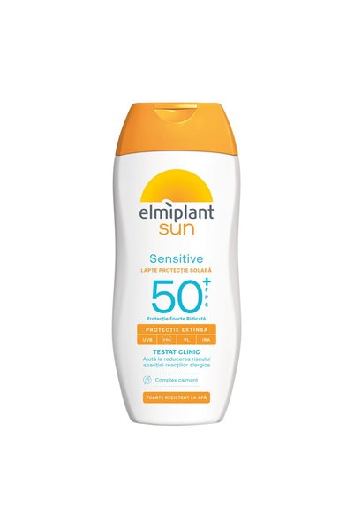 ELMIPLANT Sun Sensitive, lapte pentru protecție solară SPF 50+, 200 ml