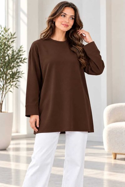 Soul Tunik Tesettür Tunik l Yumuşak Dokulu Sade Basıc Model