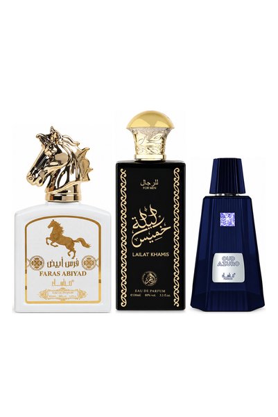 MANASIK Set 3 parfumuri Manasik, Faras Abiyad + Lailat Khamis + Oud Azuro, ED...