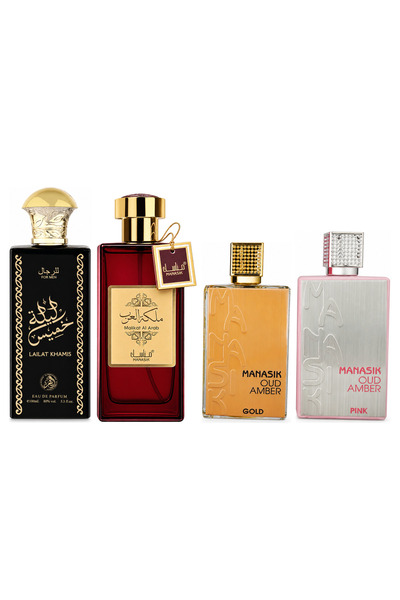 MANASIK Set 4 Manasik, Lailat Khamis + Malikat al Arab + Oud Amber Gold + Oud...