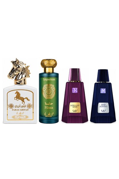 MANASIK Set 4 parfumuri Manasik, Faras Abiyad + Hissa Imperium + Morado Luxe ...
