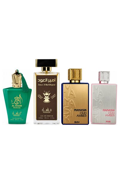 MANASIK Set 4 parfumuri Manasik, Al Baraka Pistachio + Ameer al Oud Original ...