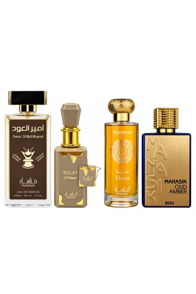 MANASIK Set 4 parfumuri Manasik, Ameer al Oud Original + Eclat + Hissa Harmon...