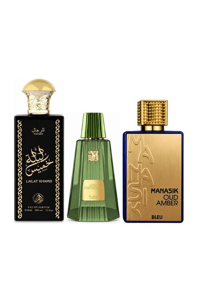 MANASIK Set 3 parfumuri Manasik, Lailat Khamis + Lush Pistachio + Oud Amber B...