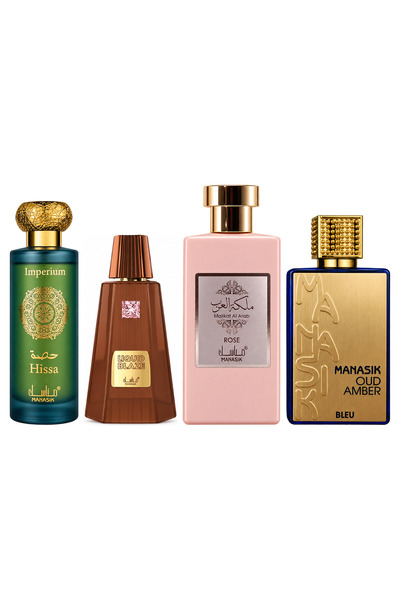 MANASIK Set 4 Manasik, Hissa Imperium + Liquid Blaze + Malikat al Arab Rose +...