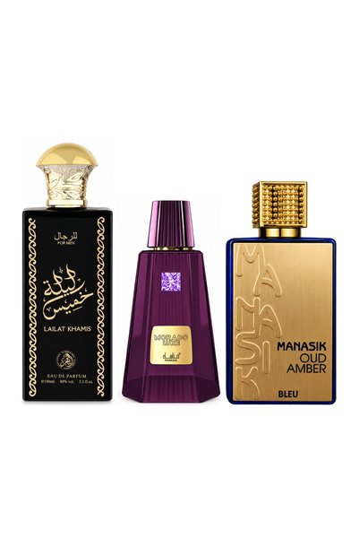 MANASIK Set 3 parfumuri Manasik, Lailat Khamis + Morado Luxe + Oud Amber Bleu...
