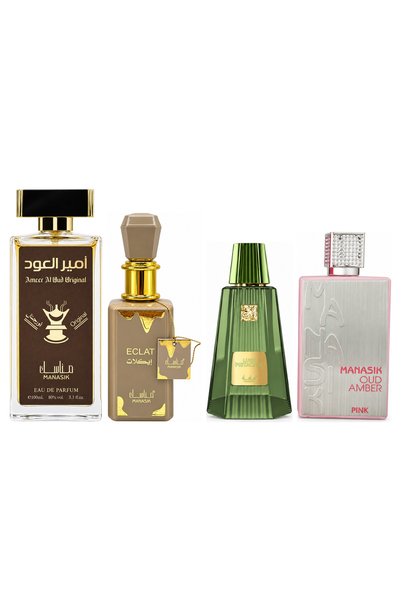 MANASIK Set 4 parfumuri Manasik, Ameer al Oud Original + Eclat + Lush Pistach...