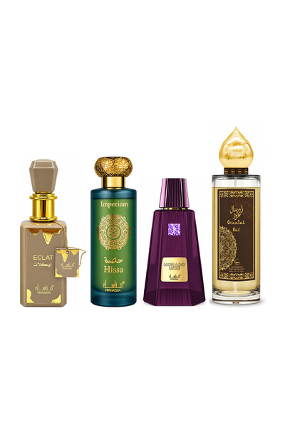 MANASIK Set 4 parfumuri Manasik, Eclat + Hissa Imperium + Morado Luxe + Orien...