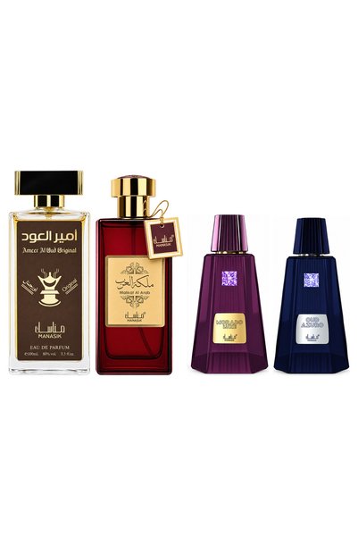 MANASIK Set 4 Manasik, Ameer al Oud Original + Malikat al Arab + Morado Luxe ...