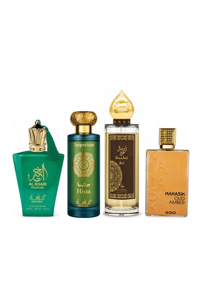 MANASIK Set 4 Manasik, Al Baraka Pistachio + Hissa Imperium + Oriental Oud + ...
