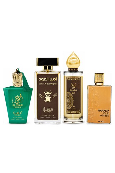 MANASIK Set 4 parfumuri Manasik, Al Baraka Pistachio + Ameer al Oud Original ...