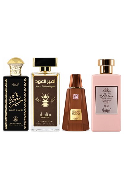 MANASIK Set 4 parfumuri Manasik, Lailat Khamis + Ameer al Oud Original + Liqu...