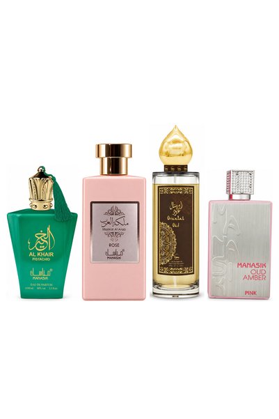 MANASIK Set 4 parfumuri Manasik, Al Baraka Pistachio + Malikat al Arab Rose +...