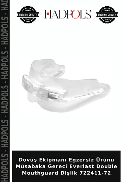 HadPols Dövüş Ekipmanı Egzersiz Ürünü Müsabaka Gereci Everlast Double Mouthguard Dişlik 722411-72