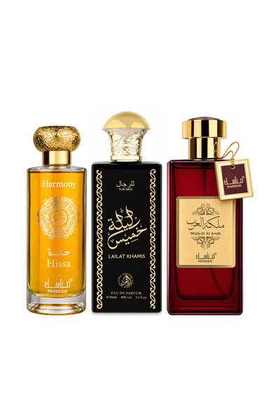 MANASIK Set 3 parfumuri Manasik, Hissa Harmony + Lailat Khamis + Malikat al A...
