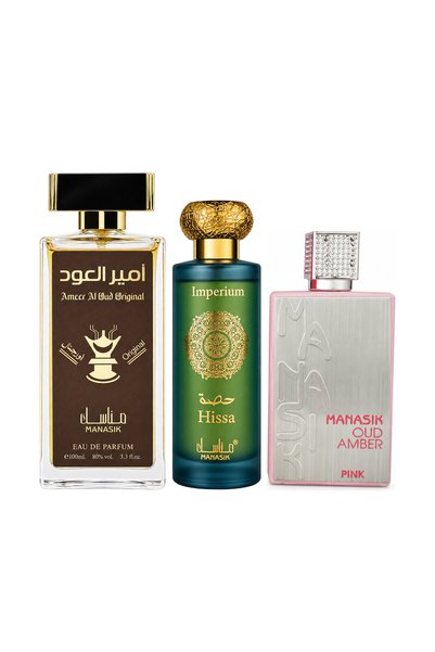 MANASIK Set 3 parfumuri Manasik, Ameer al Oud Original + Hissa Imperium + Oud...