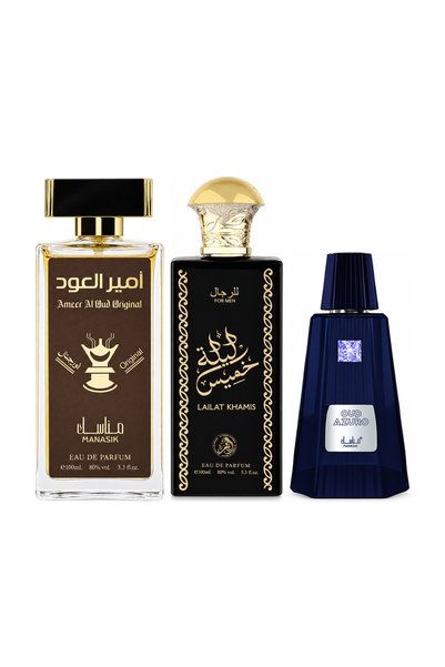 MANASIK Set 3 parfumuri Manasik, Ameer al Oud Original + Lailat Khamis + Oud ...