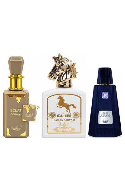 MANASIK Set 3 parfumuri Manasik, Eclat + Faras Abiyad + Oud Azuro, EDP, 3 x 1...