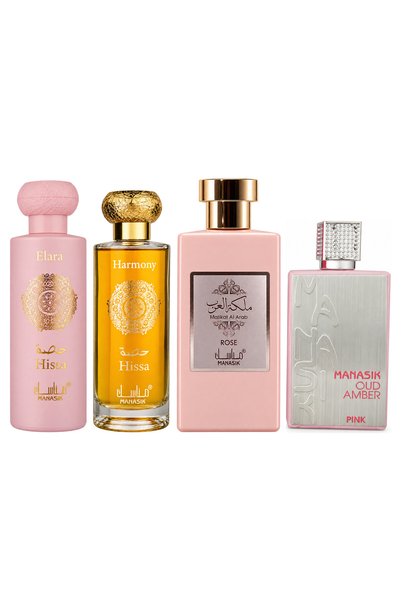 MANASIK Set 4 Manasik, Hissa Elara + Hissa Harmony + Malikat al Arab Rose + O...
