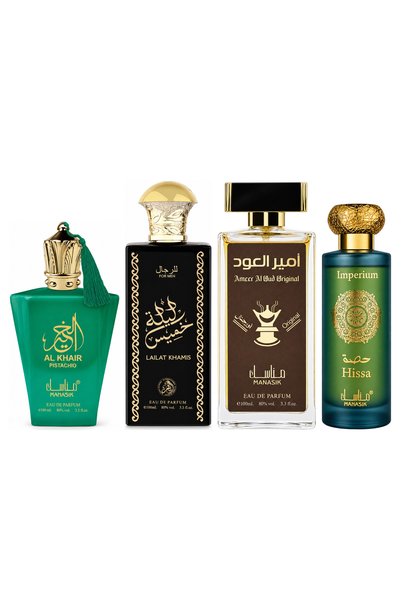 MANASIK Set 4 parfumuri Manasik, Al Baraka Pistachio + Lailat Khamis + 2 parf...