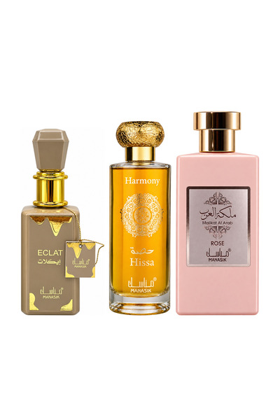MANASIK Set 3 parfumuri Manasik, Eclat + Hissa Harmony + Malikat al Arab Rose...