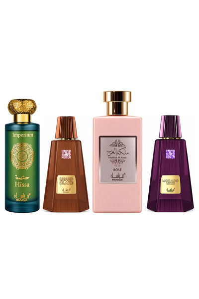 MANASIK Set 4 Manasik, Hissa Imperium + Liquid Blaze + Malikat al Arab Rose +...