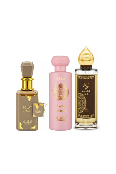 MANASIK Set 3 parfumuri Manasik, Eclat + Hissa Elara + Oriental Oud, EDP, 3 x...