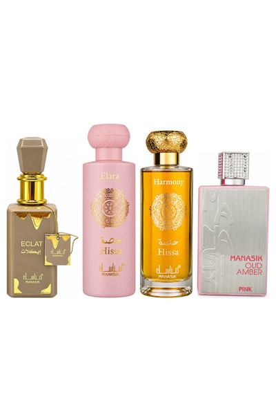 MANASIK Set 4 parfumuri Manasik, Eclat + Hissa Elara + Hissa Harmony + Oud Am...