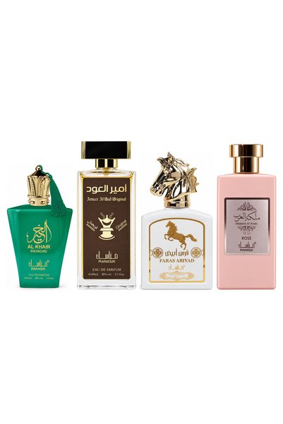 MANASIK Set 4 parfumuri Manasik, Al Baraka Pistachio + Ameer al Oud Original ...