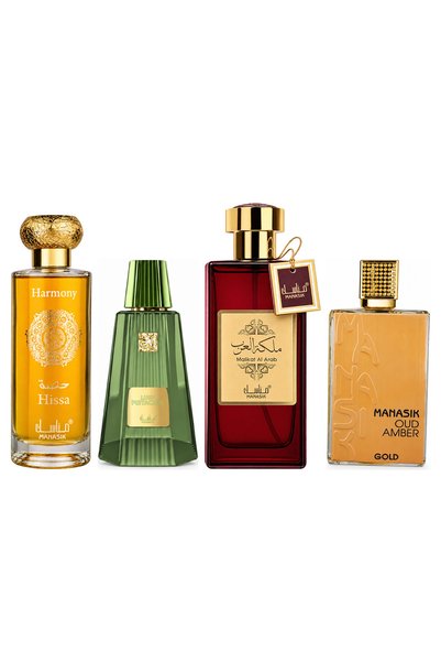 MANASIK Set 4 Manasik, Hissa Harmony + Lush Pistachio + Malikat al Arab + Oud...