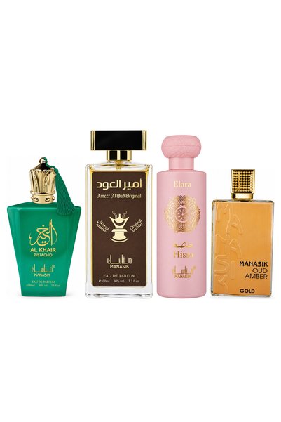 MANASIK Set 4 parfumuri Manasik, Al Baraka Pistachio + Ameer al Oud Original ...