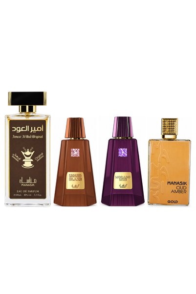 MANASIK Set 4 Manasik, Ameer al Oud Original + Liquid Blaze + Morado Luxe + O...