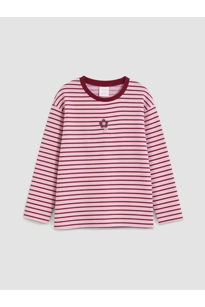 LC Waikiki Esvab • Modern & Distinctive Striped Girls' T-Shirt