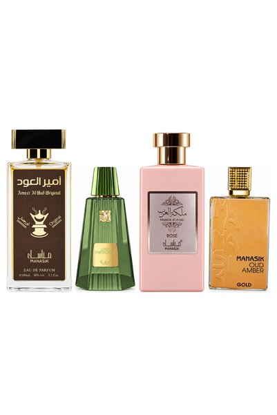MANASIK Set 4 parfumuri Manasik, Ameer al Oud Original + Lush Pistachio + 2 p...